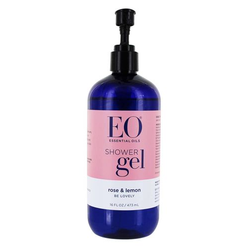 EO Products  Shower Gel  Rose   Lemon  16 fl oz  473 ml