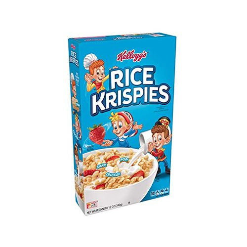 Kelloggs Rice Krispies Breakfast Cereal Toasted Rice Fat-Free 12.0 oz
