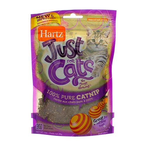 Hartz Just For Cats 100% Pure Catnip Cat Treats  1.0 Oz.
