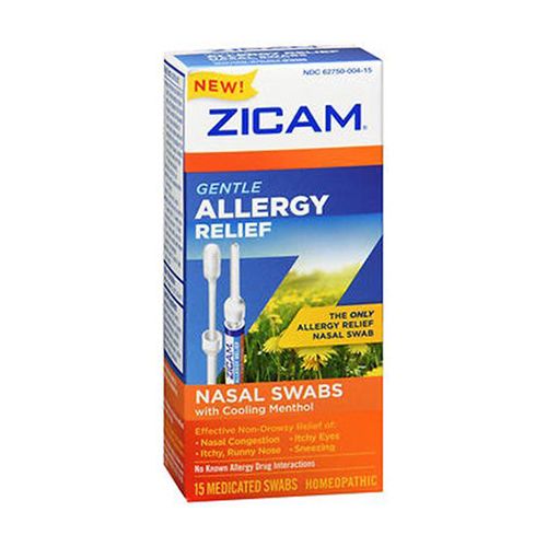Zicam Gentle Allergy Relief Nasal Swabs with Cooling Menthol - 15 ct
