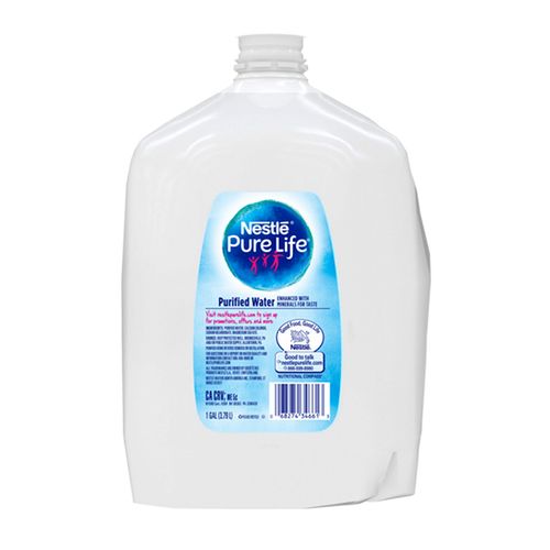 Nestle Pure Life Purified Water, 1-Gallon Plastic Bottled Water