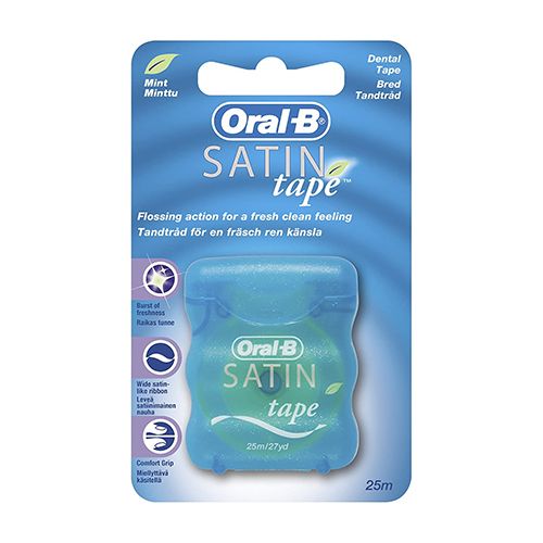 Oral-B Complete SatinTape Dental Floss  Mint  25 M
