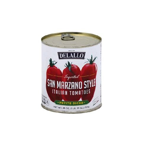 Delallo San Marzano Style Italian Tomatoes Petite Diced, 28.0 OZ