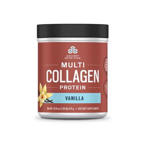 Ancient Nutrition, Multi Collagen Protein, Vanilla - 16.7 Oz