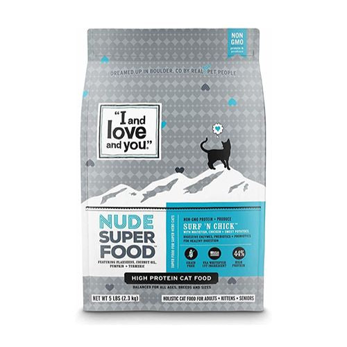 I and love and you  - Nude Food Surf  n Chick Dry Cat Food - 5 lb bag