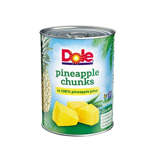 PINEAPPLE CHUNKS IN 100% PINEAPPLE JUICE