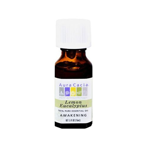 Aura Cacia Essential Oil Lemon Eucalyptus 0.5 fl oz Liq