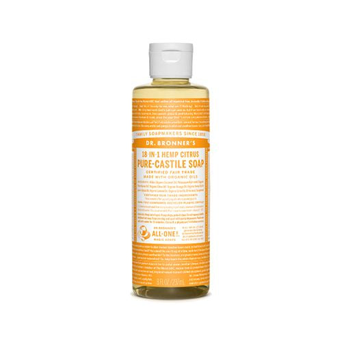 Dr. Bronner s 18-In-1 Hemp Pure-Castile Soap Citrus  8.0 FL OZ