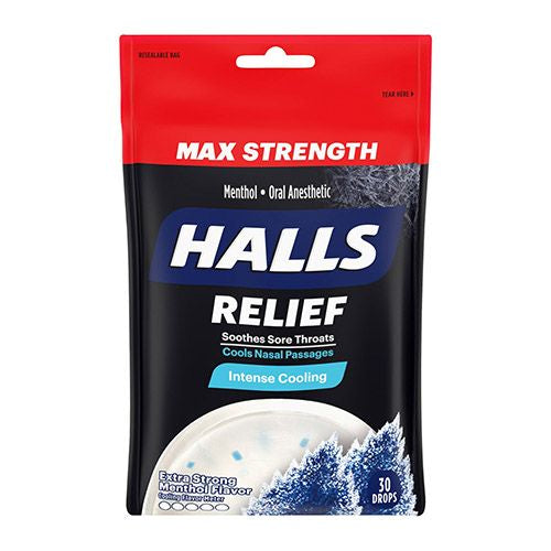 Halls Ex Strong Bag - 30 Ct