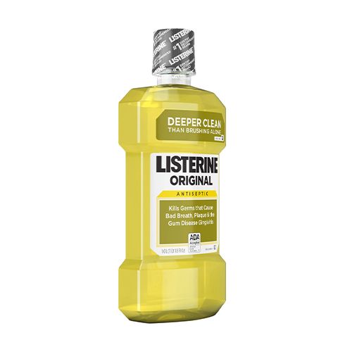 Listerine Original Antiseptic Mouthwash/Mouth Rinse for Bad Breath & Plaque  1 L