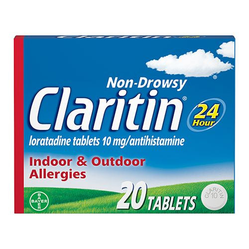 Claritin 24 Hour Non-Drowsy Allergy Relief Tablets 10 mg  20 Ct