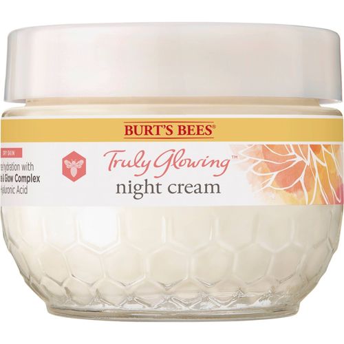 Burt s Bees Truly Glowing Night Cream for Dry Skin  1.8 Fluid Ounces