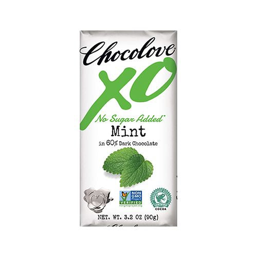 Chocolove XO  Mint in 60% Dark Chocolate Bar  3.2 oz (90 g)
