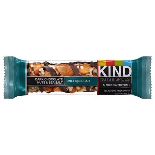 KIND, NUTS & SPICES BAR, DARK CHOCOLATE NUTS & SEA SALT