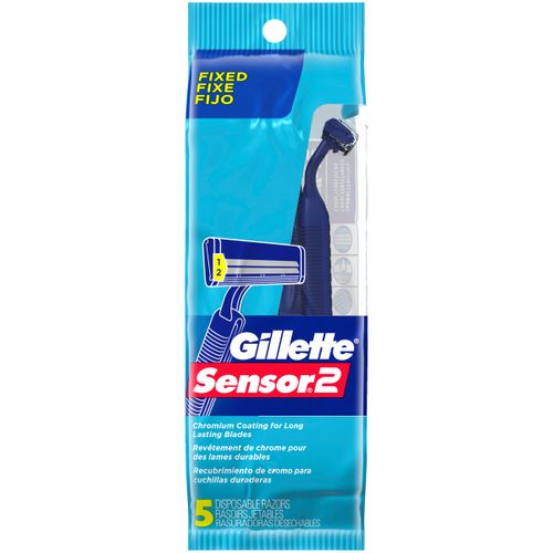 Gillette Sensor2 Men s Disposable Razors  5 Count