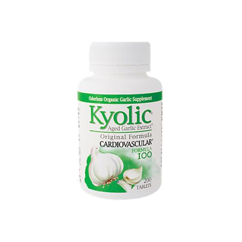 Aged Garlic Extract  Cardiovascular  Formula 100  200 Tablets  Kyolic