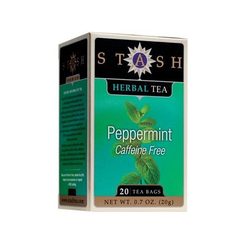 Stash Herbal Tea Peppermint Caffeine Free Tea Bags, 20 Ct