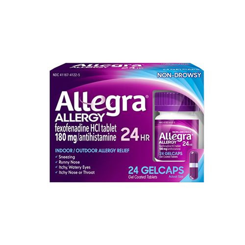 Allegra Adult 24HR Gelcaps (24 Ct  180 mg)  Allergy Relief