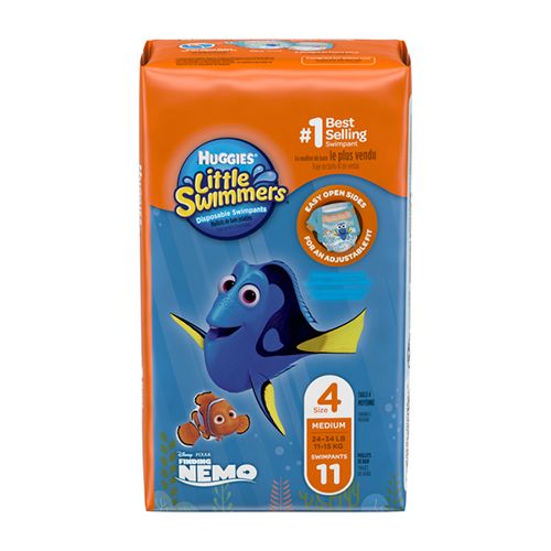 Huggies Little Swimmers Disposable Swim Diapers  Size 4 (24-34 lbs)  11 Ct