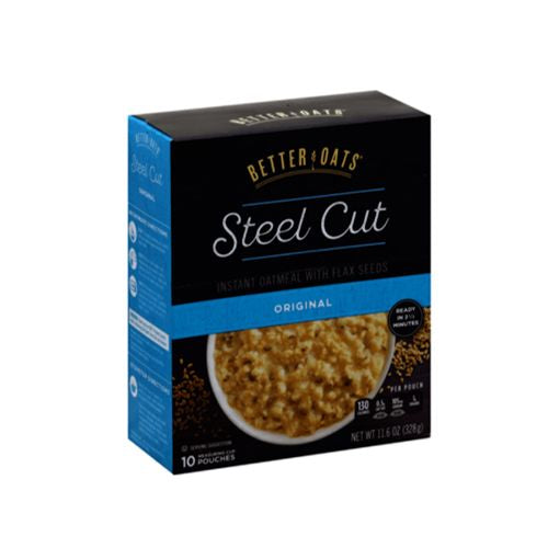 STEEL CUT INSTANT OATMEAL WITH FLAX SEEDS