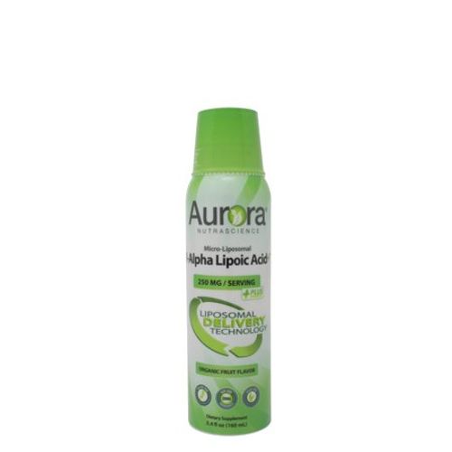 Aurora Nutrascience Micro-Liposomal R-Alpha Lipoic Acid, Organic Fruit Flavor, 250 mg, 5.4 fl oz (160 ml)