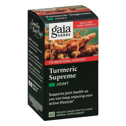 Gaia Herbs Curcumin Synergy Turmeric Supreme Joint Capsules  60 Ct