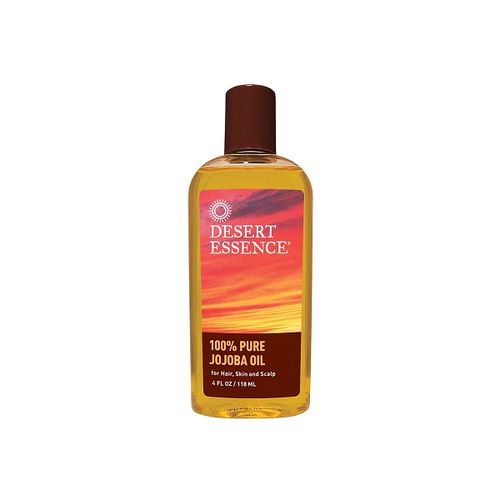Desert Essence  100% Pure Jojoba Oil  Moisturizer and Cleanser for Skin  Hair and Scalp  4 Oz