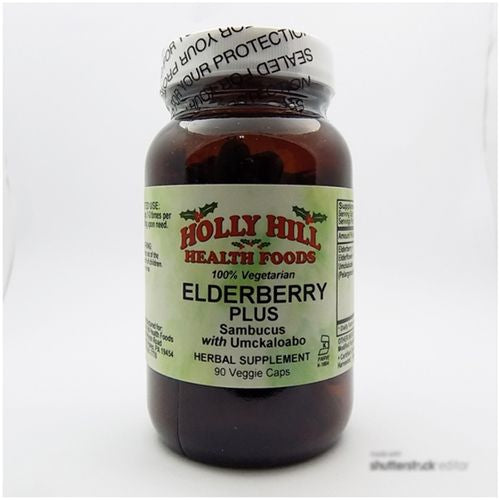 Holly Hill Health Foods, Elderberry Plus, 90 Vegetarian Capsules