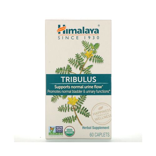 Himalaya Organic Tribulus for Urinary Support  Stamina and Male Health  688 mg  60 Caplets  2 Month Supply