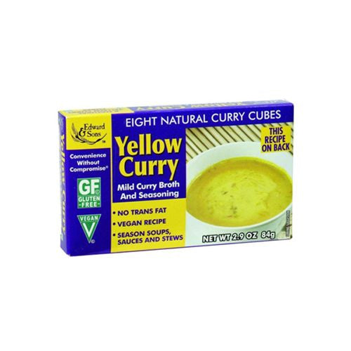 EDWARD & SONS Yellow Curry Bouillon Cubes, 2.9 OZ (B00DML6TOU)