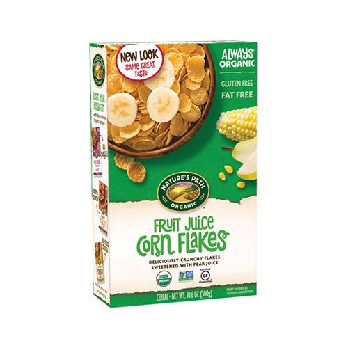 ORGANIC FRUIT JUICE SWEETENED CORN FLAKES CEREAL