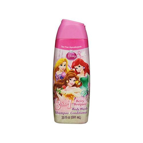 Disney Princess 3-in-1 Shampoo  Conditioner & Body Wash  Berry Bouquet  20 Oz