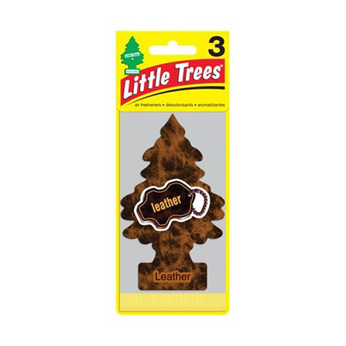 Little Trees Air Freshener Leather Fragrance  3 Pack