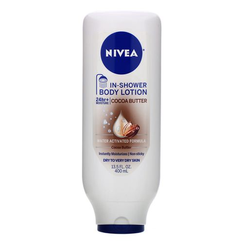 NIVEA Cocoa Butter In Shower Lotion  13.5 Fl Oz Bottle