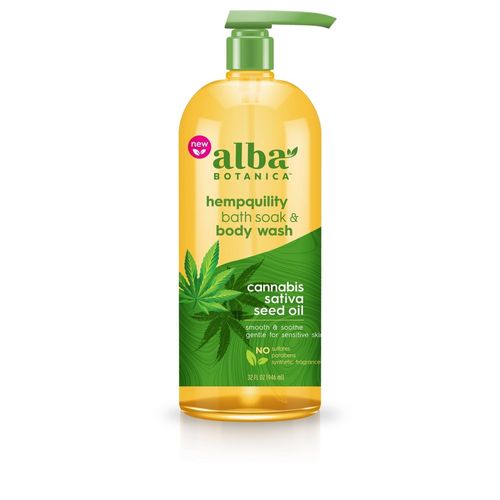 Alba Botanica Very Emollient Body Wash  Hemp Seed Oil  32 fl oz