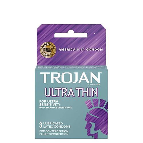 Trojan™ Premium Latex Condoms Sensitivity Ultra Thin 00022600926207 Basic male condom, Hevea-latex