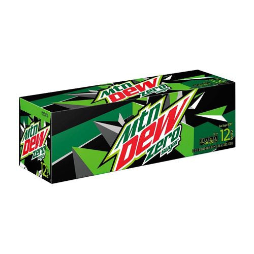 Mountain Dew Zero Sugar Citrus Soda Pop  12 fl oz  12 Pack Cans