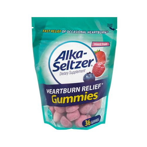 Alka-Seltzer Heartburn Relief Gummies Mixed Fruit, 36 Count