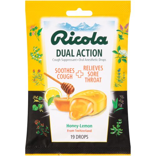 DUAL ACTION HONEY LEMON COUGH SUPPRESSANT ORAL ANESTHETIC / LOZENGE