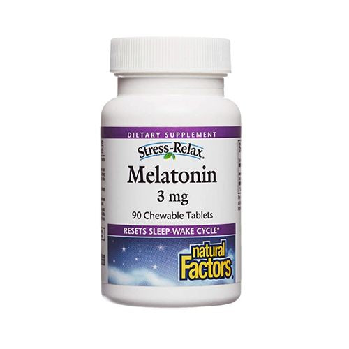 Melatonin 3mg Subling By Natural Factors - 90 Tablets