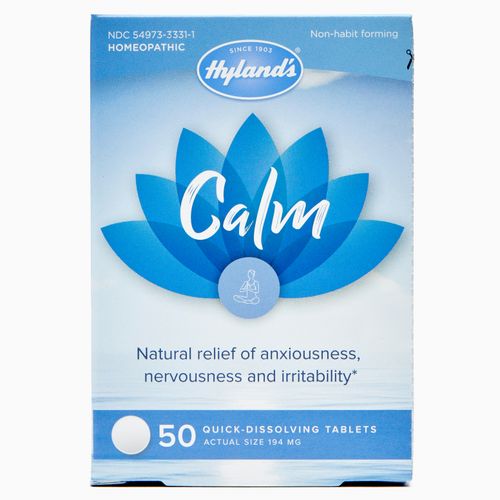 Hyland s Calm Quick-Dissolving Tablets  50 Count. Natural relief of anxiousness  nervousness and irritability