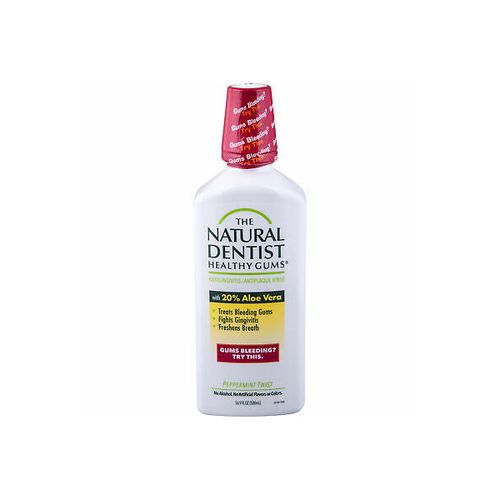 The Natural Dentist Healthy Gums Antigingivitis/Antiplaque Rinse  Peppermint Twist  16.9 oz