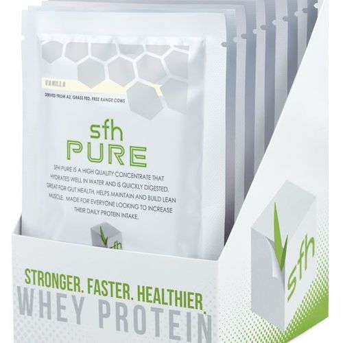 Pure Whey Protein Powder (vanilla) By Sfh | Best Tasting 100% Grass Fed Whey |