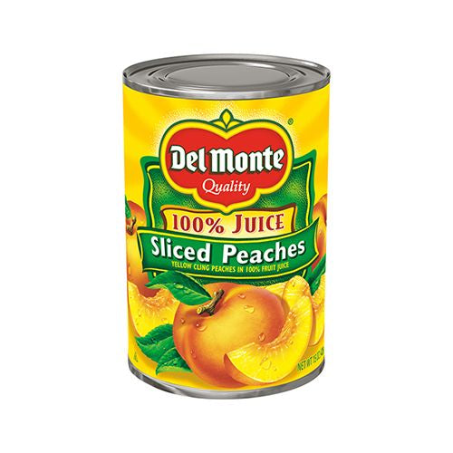 DEL MONTE, SLICED PEACHES IN FRUIT JUICE