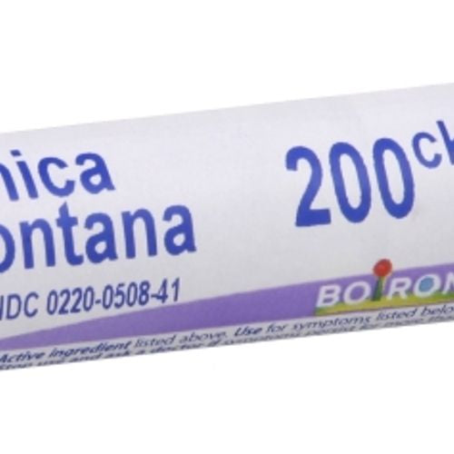 Boiron Arnica Montana 200CK  Homeopathic Medicine for Muscle Pain  Stiffness  Swelling From Injuries  Bruises  80 Pellets
