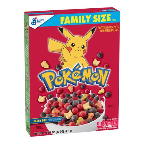 Cereal Berry Bolt Pokemon 10.3 Oz