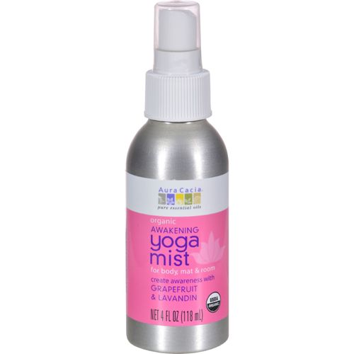 Aura Cacia Awakening Yoga Mist - Grapefruit & Lavandin 4 fl oz Liquid