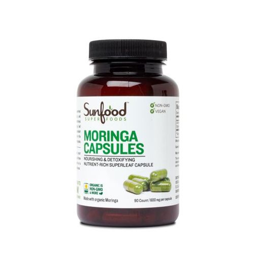 Sunfood Superfoods Moringa Capsules  90 Ct