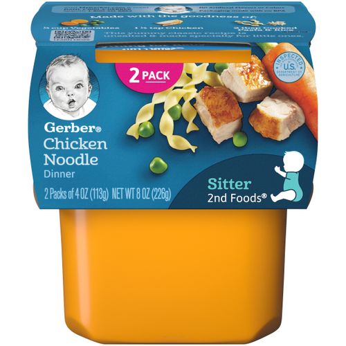 Gerber Sitter 2nd Foods Chicken Noodle Baby Meals - 2pk/8oz