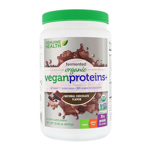 fermented organic vegan protein | natural chocolate